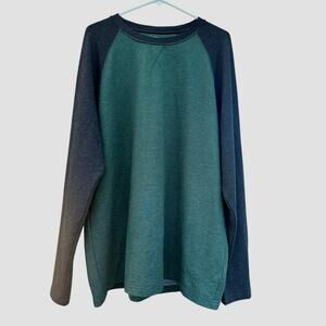 Orvis Vintage Long Sleeve Large tee - green and gray